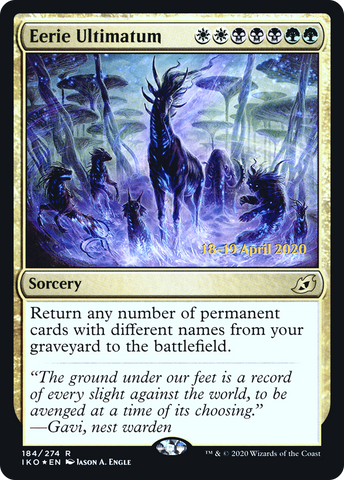 {R} Eerie Ultimatum [Ikoria: Lair of Behemoths Prerelease Promos][PR IKO 184]