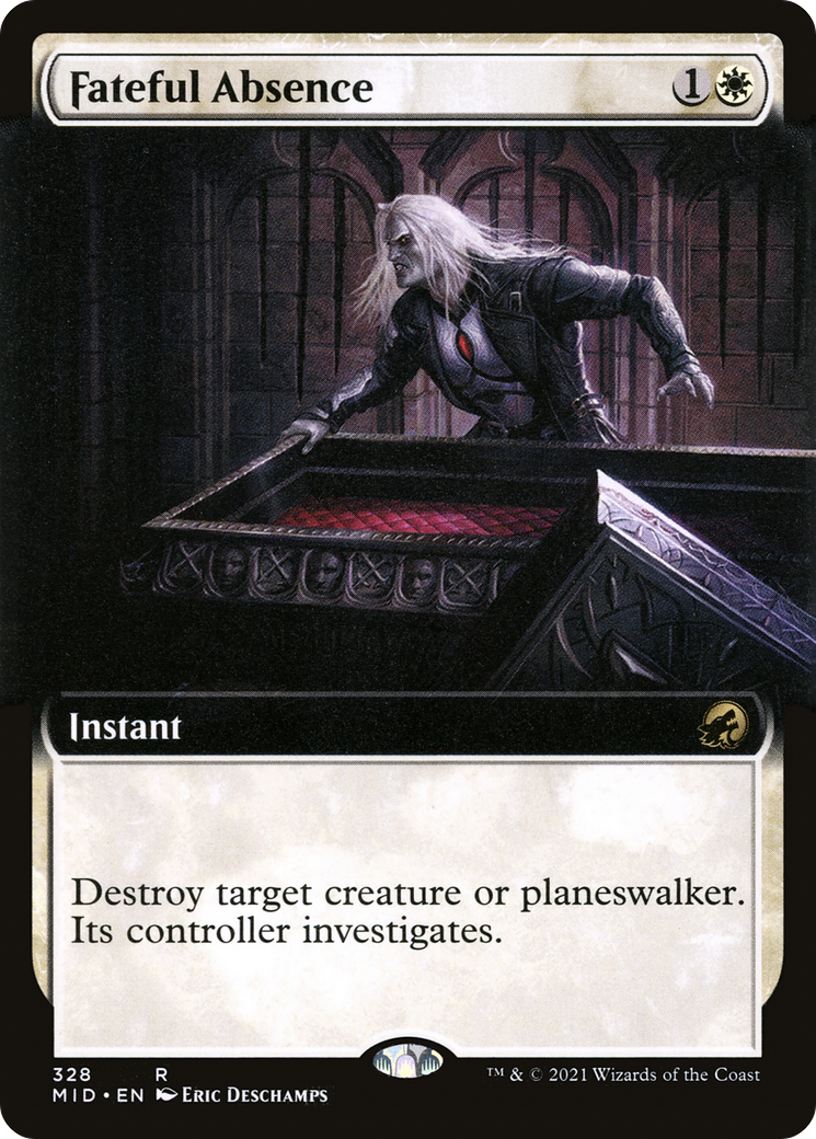 {R} Fateful Absence (Extended Art) [Innistrad: Midnight Hunt][MID 328]