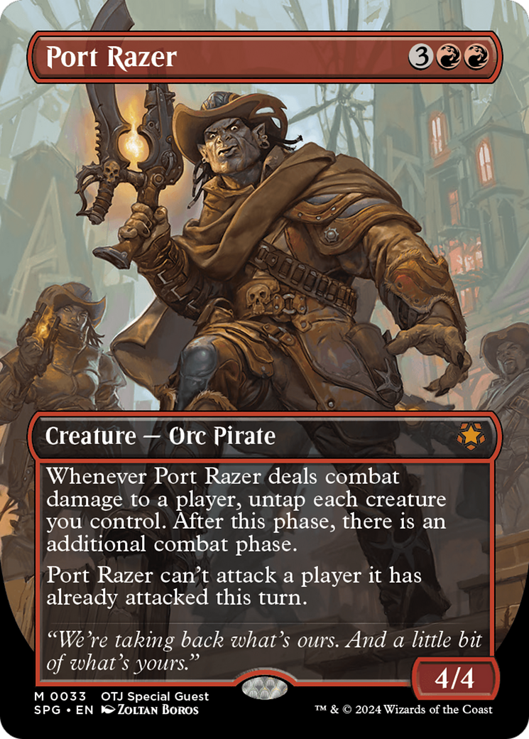 {R} Port Razer (Borderless) [Outlaws of Thunder Junction Special Guests][SPG 033]