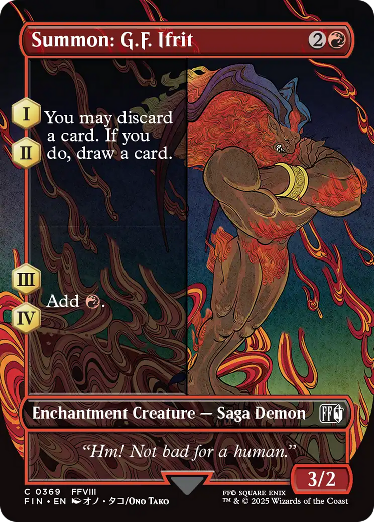 {@C} Summon: G.F. Ifrit (Borderless) [FINAL FANTASY][FIN 369]