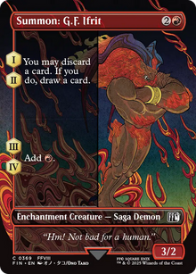{@C} Summon: G.F. Ifrit (Borderless) [FIN 369] : (enchantment) (Borderless)