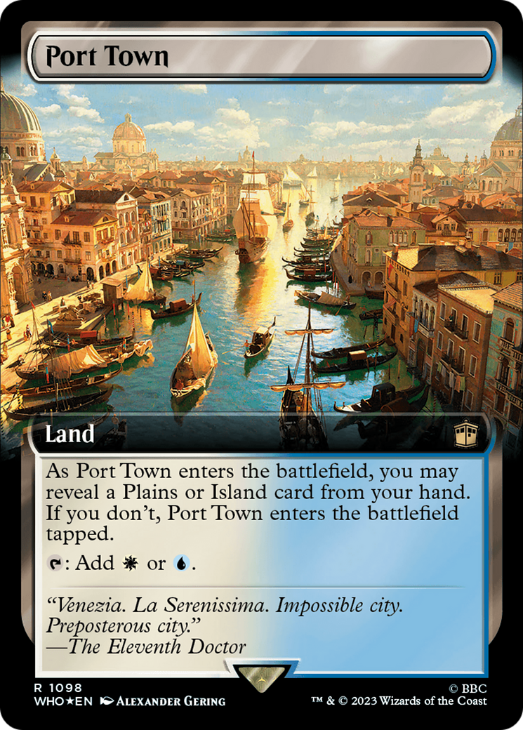 {R} Port Town (Extended Art) (Surge Foil) [Doctor Who][WHO 1098]
