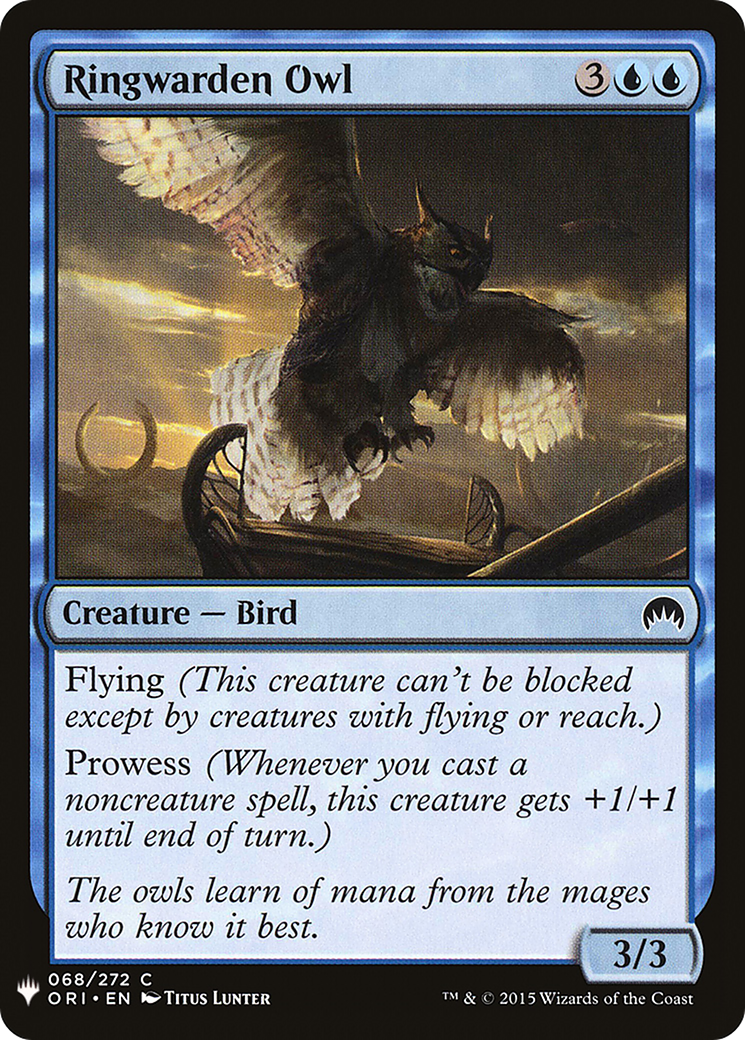 {C} Ringwarden Owl [Mystery Booster][LS ORI 068]