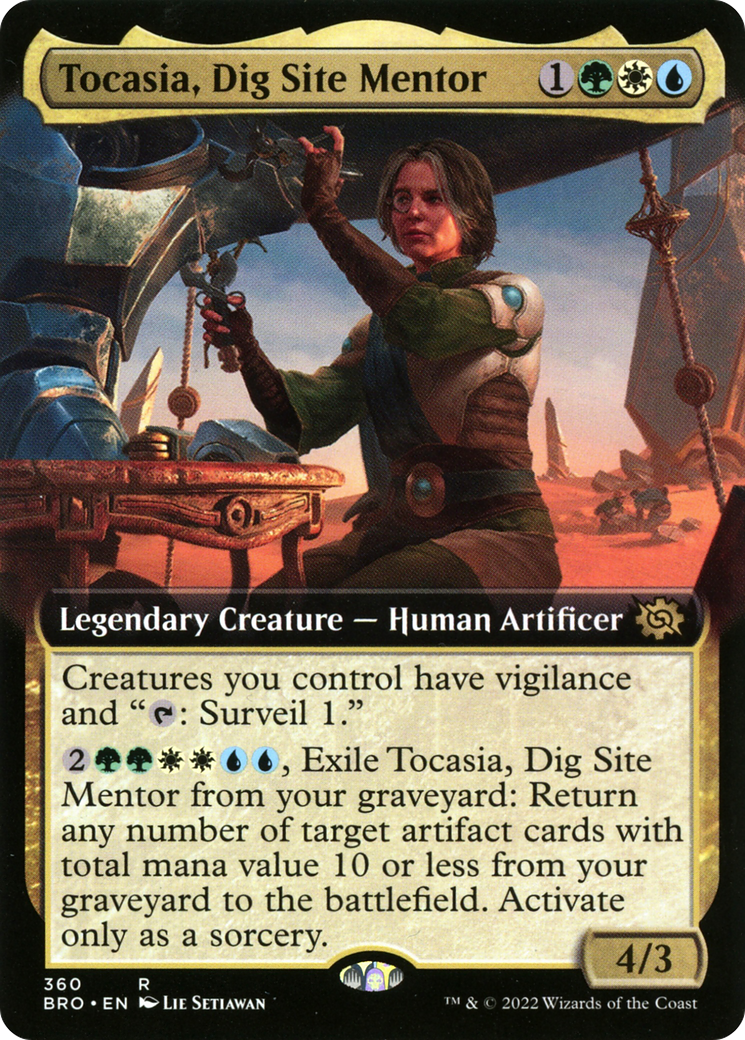 {R} Tocasia, Dig Site Mentor (Extended Art) [The Brothers' War][BRO 360]