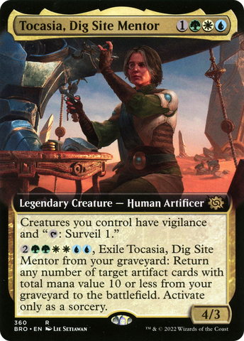 {R} Tocasia, Dig Site Mentor (Extended Art) [The Brothers' War][BRO 360]