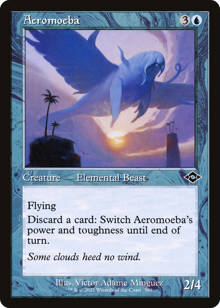 {C} Aeromoeba (Retro Frame) (Foil) [Modern Horizons 2] [MH2 389]