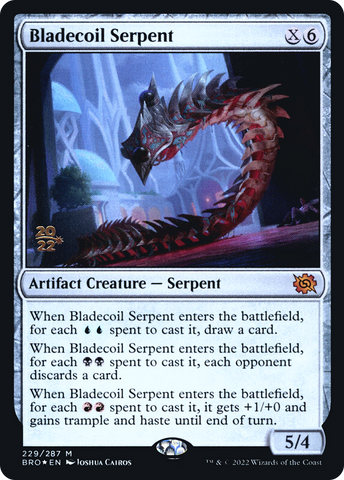 {R} Bladecoil Serpent [The Brothers' War: Prerelease Promos][PR BRO 229]