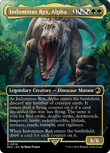 {R} Indominus Rex, Alpha (Borderless) [Jurassic World Collection][REX 014]