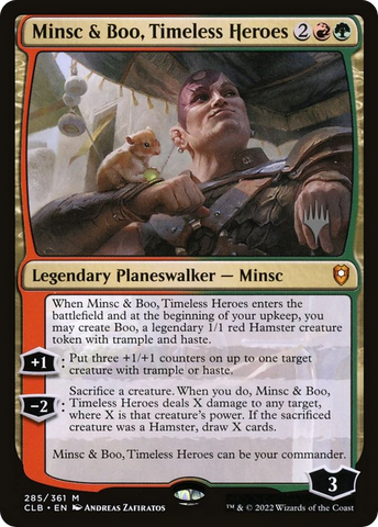 {R} Minsc & Boo, Timeless Heroes (Promo Pack) [The Lost Caverns of Ixalan Promos][PP CLB 285]