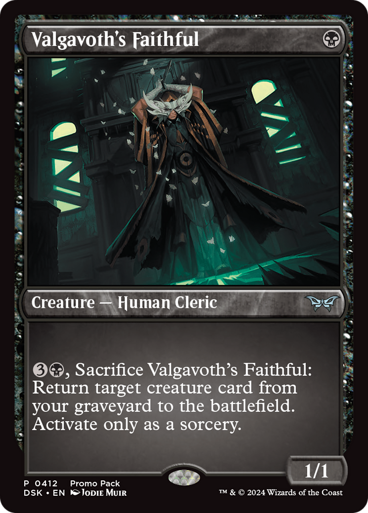 {@C} Valgavoth's Faithful [Duskmourn: House of Horror Promos][DSK 412]