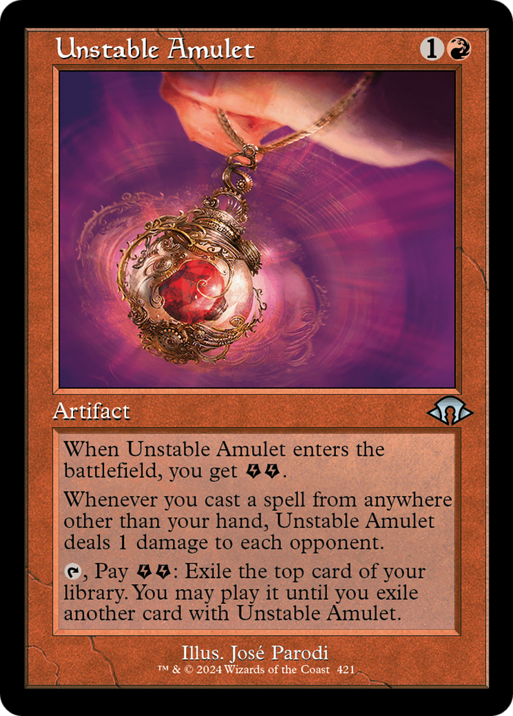 {C} Unstable Amulet (Retro) [Modern Horizons 3][MH3 421]