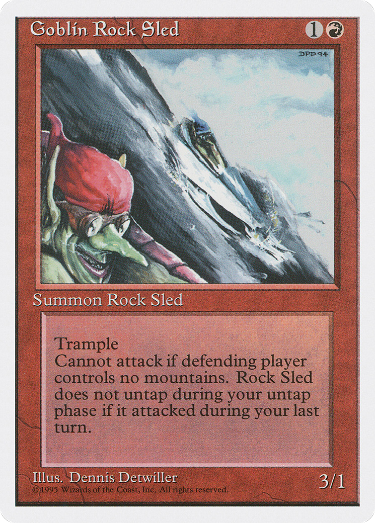 {C} Goblin Rock Sled [Fourth Edition][4ED 199]