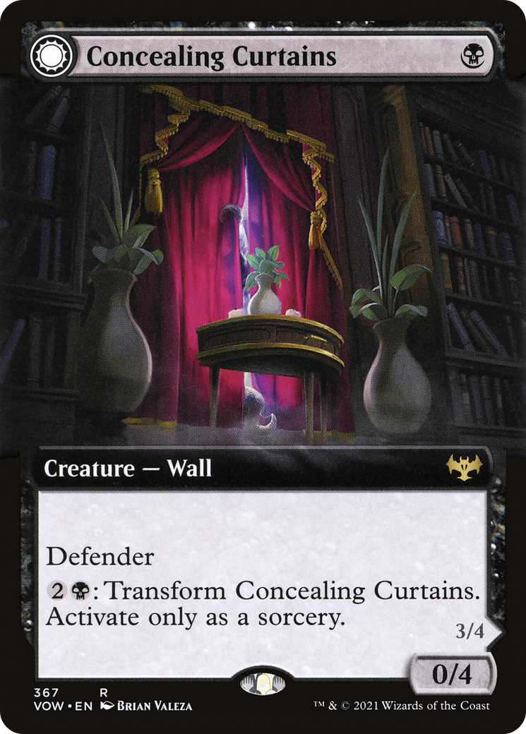 {R} Concealing Curtains // Revealing Eye (Extended Art) [Innistrad: Crimson Vow][VOW 367]