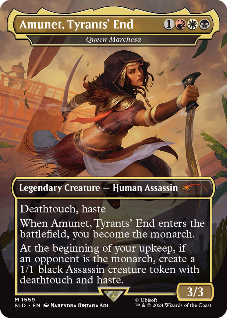 {R} Amunet, Tyrants' End - Queen Marchesa (Rainbow Foil) [Secret Lair Drop Series][RBF SLD 1559]