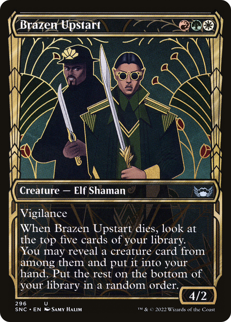 {C} Brazen Upstart (Showcase Golden Age) [Streets of New Capenna][SNC 296]