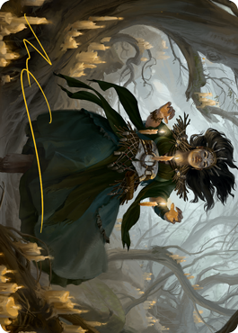 {A} Candlegrove Witch 1 Art Card (Gold-Stamped Signature) [Innistrad: Midnight Hunt Art Series][GS AMID 015]