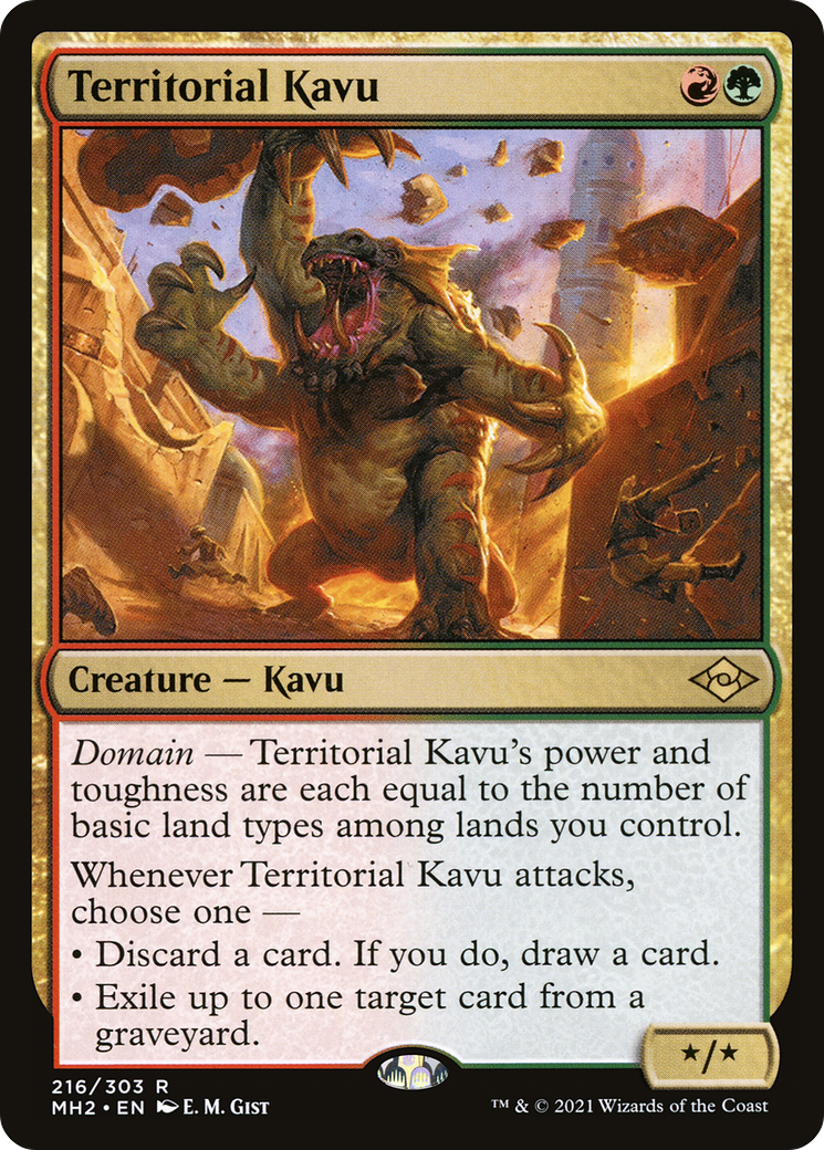 {R} Territorial Kavu (Foil) [Modern Horizons 2] [MH2 216]