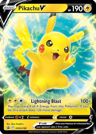 [PKM] Pikachu V (SWSH198) [Sword & Shield: Black Star Promos]