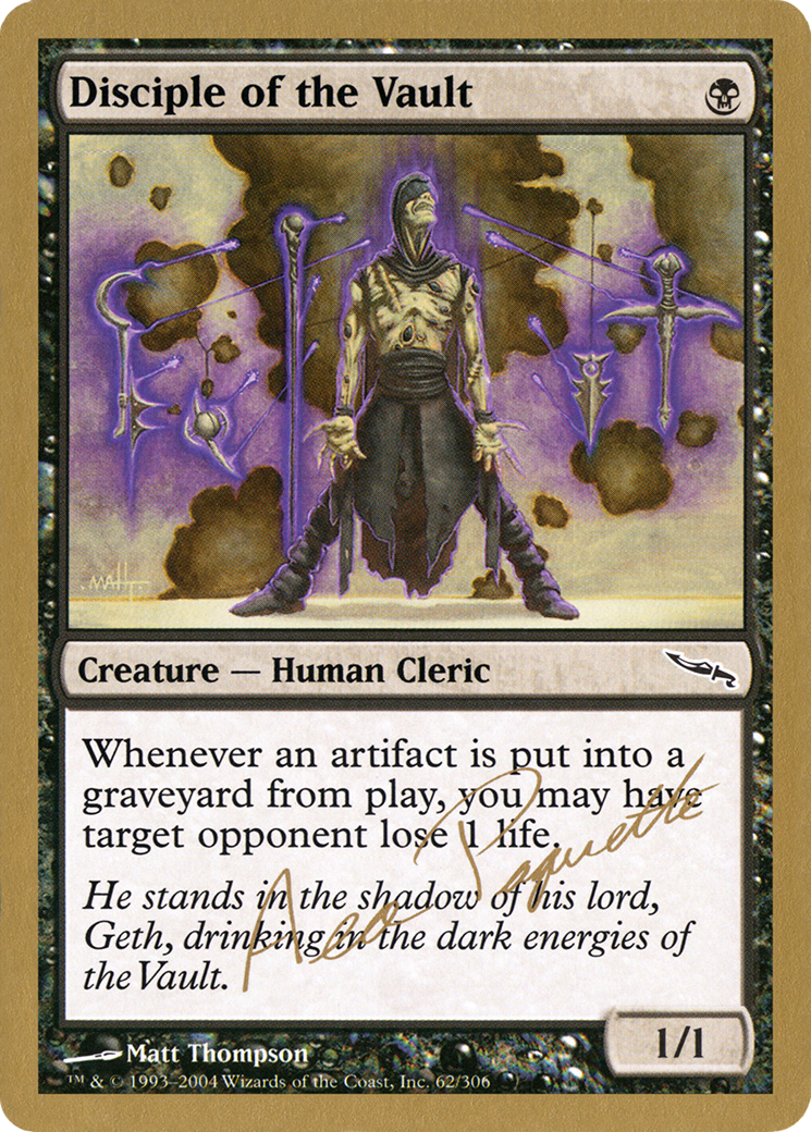 {C} Disciple of the Vault (Aeo Paquette) [World Championship Decks 2004][GB WC04 AP62A]