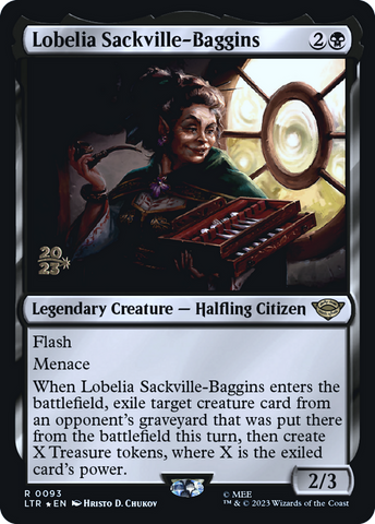 {R} Lobelia Sackville-Baggins [The Lord of the Rings: Tales of Middle-Earth Prerelease Promos][PR LTR 093]