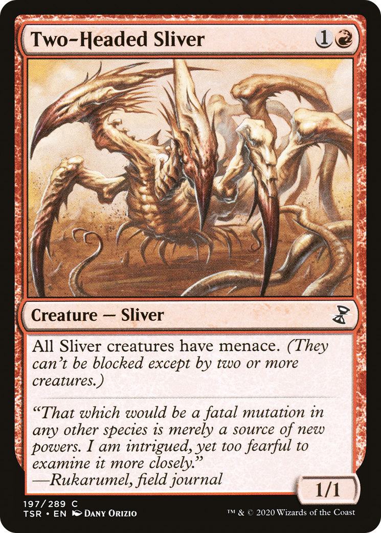 {C} Two-Headed Sliver [Time Spiral Remastered][TSR 197]