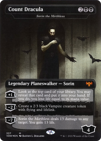 {R} Sorin the Mirthless - Count Dracula [Innistrad: Crimson Vow][VOW 337]
