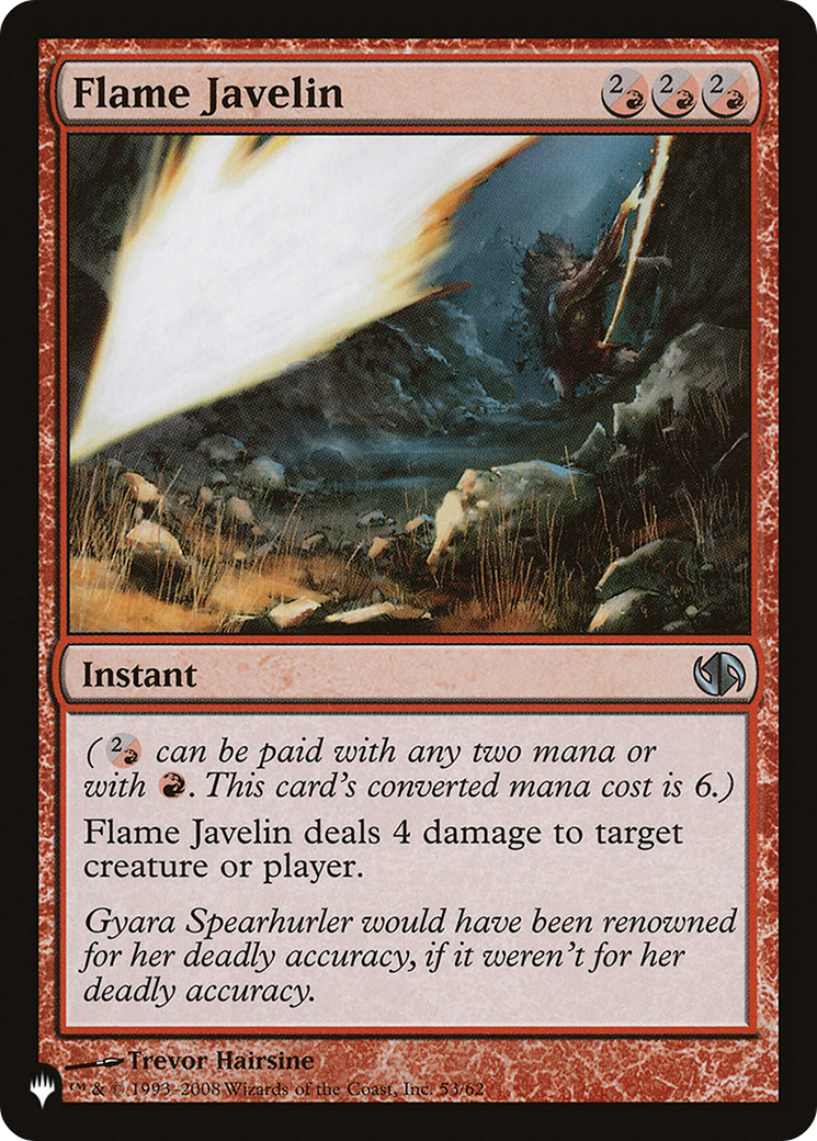 Flame Javelin [LIST 53/62]