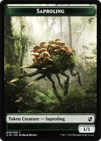 {T} Saproling // Morph Double-sided Token [Commander 2019 Tokens][TC19 019]
