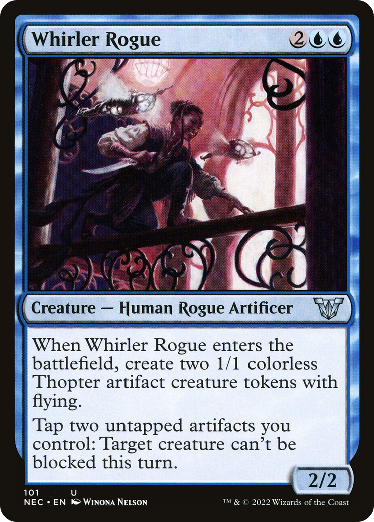 {C} Whirler Rogue [Kamigawa: Neon Dynasty Commander][NEC 101]