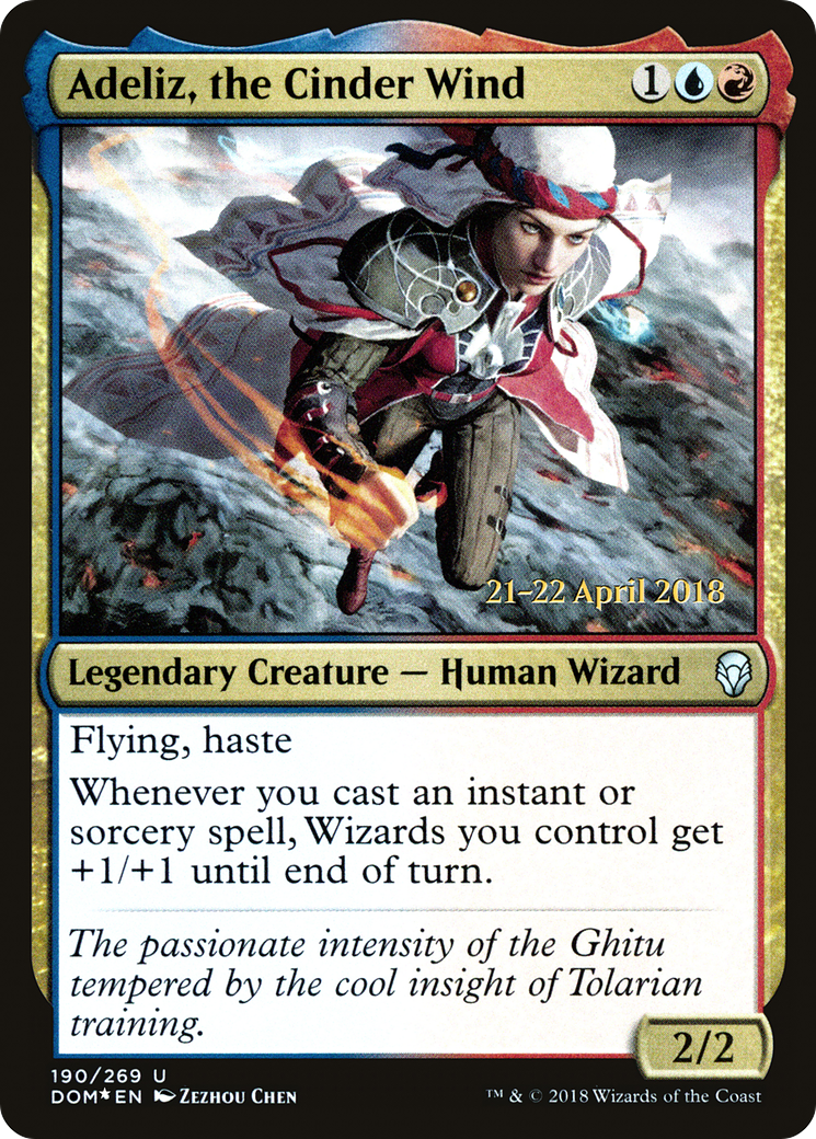 {C} Adeliz, the Cinder Wind [Dominaria Prerelease Promos][PR DOM 190]