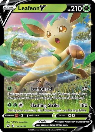 [PKM-R] Leafeon V (SWSH194) [Sword & Shield: Black Star Promos]
