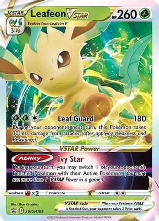 [PKM-R] Leafeon VSTAR (SWSH195) [Sword & Shield: Black Star Promos]