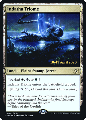 {R} Indatha Triome [Ikoria: Lair of Behemoths Prerelease Promos][PR IKO 248]