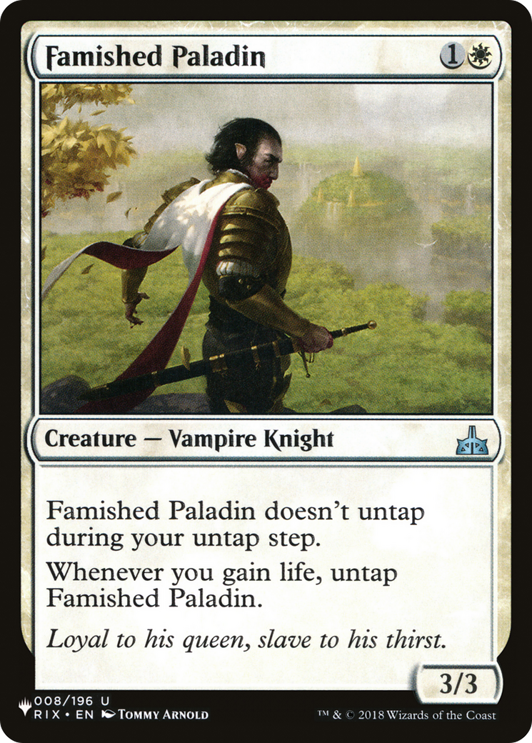Famished Paladin [LIST RIX-8]