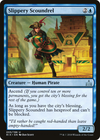 {C} Slippery Scoundrel [Rivals of Ixalan][RIX 055]