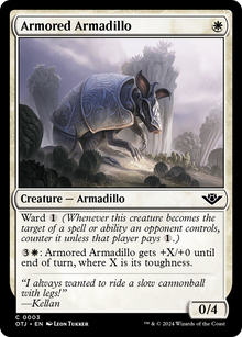 {@C} Armored Armadillo [Outlaws of Thunder Junction][OTJ 003]