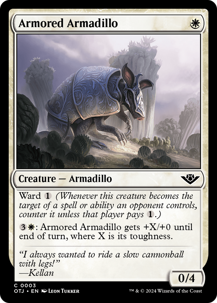 {@C} Armored Armadillo [Outlaws of Thunder Junction][OTJ 003]