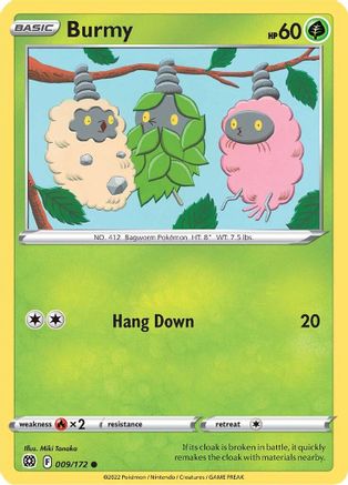 [PKM] Burmy (009/172) [Sword & Shield: Brilliant Stars]