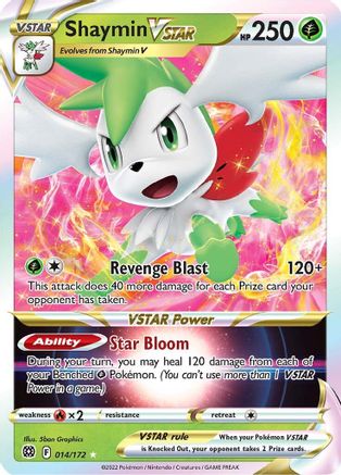 [PKM] Shaymin VSTAR (014/172) [Sword & Shield: Brilliant Stars]