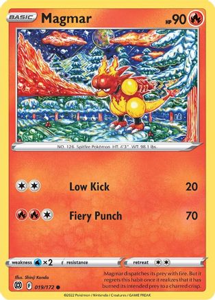 [PKM] Magmar (019/172) [Sword & Shield: Brilliant Stars]