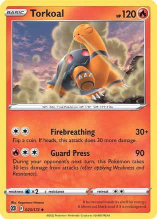 [PKM] Torkoal (023/172) [Sword & Shield: Brilliant Stars]