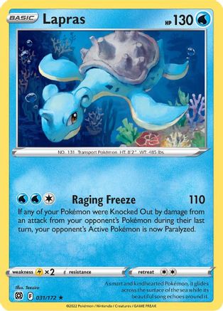[PKM-R] Lapras (031/172) [Sword & Shield: Brilliant Stars]