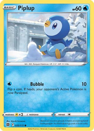 [PKM] Piplup (035/172) [Sword & Shield: Brilliant Stars]
