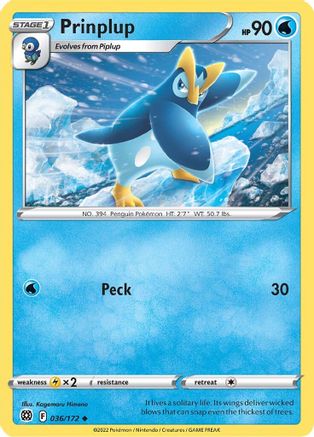 [PKM] Prinplup (036/172) [Sword & Shield: Brilliant Stars]