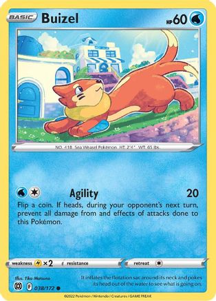 [PKM] Buizel (038/172) [Sword & Shield: Brilliant Stars]