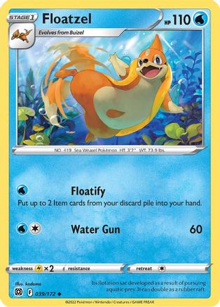 [PKM-C] Floatzel (039/172) [Sword & Shield: Brilliant Stars]