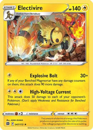 [PKM] Electivire (047/172) [Sword & Shield: Brilliant Stars]
