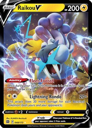 [PKM] Raikou V (048/172) [Sword & Shield: Brilliant Stars]