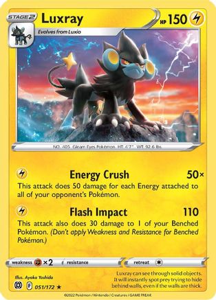[PKM-R] Luxray (051/172) [Sword & Shield: Brilliant Stars]
