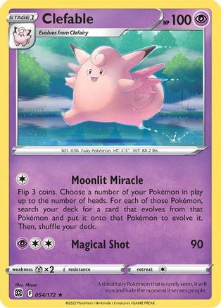 [PKM-R] Clefable (054/172) [Sword & Shield: Brilliant Stars]